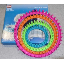PRYM SET 4 TELAI PER MAGLIA  + AGO + FERRO RICURVO